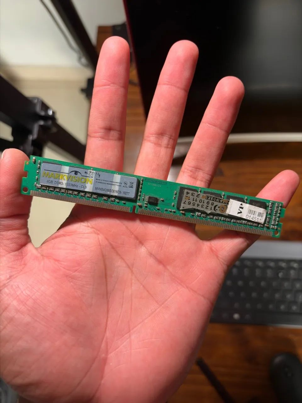 Memória ram ddr3 4gb 