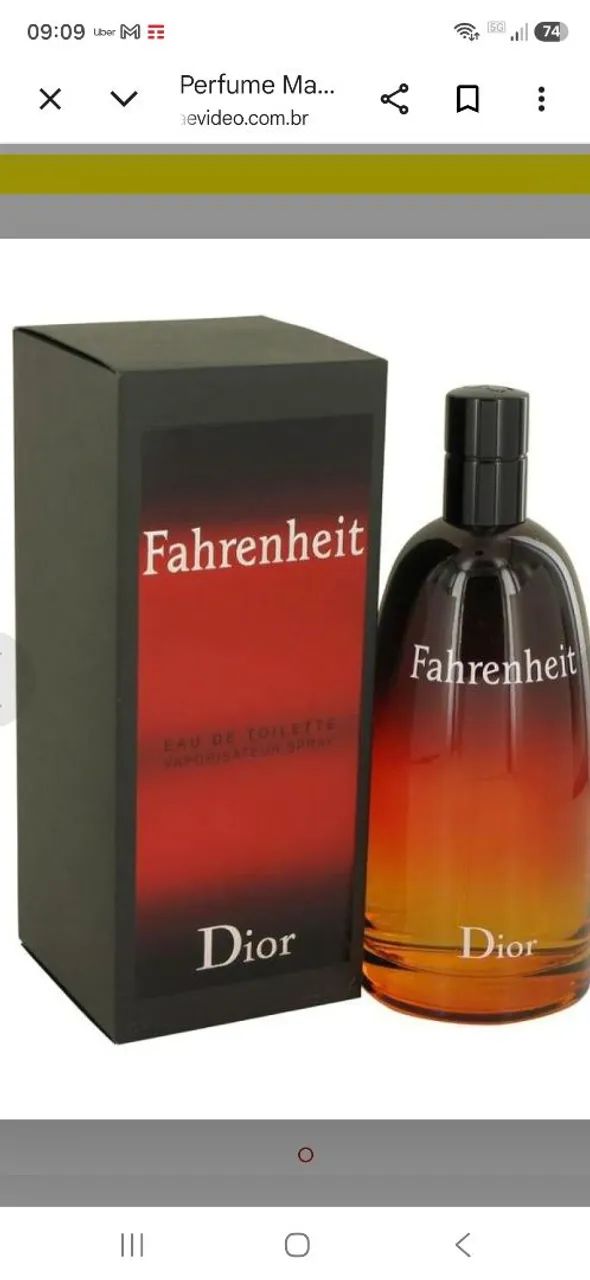 Perfume Fahrenheit Dior 200ml - Lacrado - Foto 4