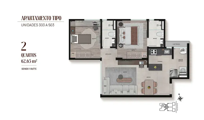 PLANTA 62m²