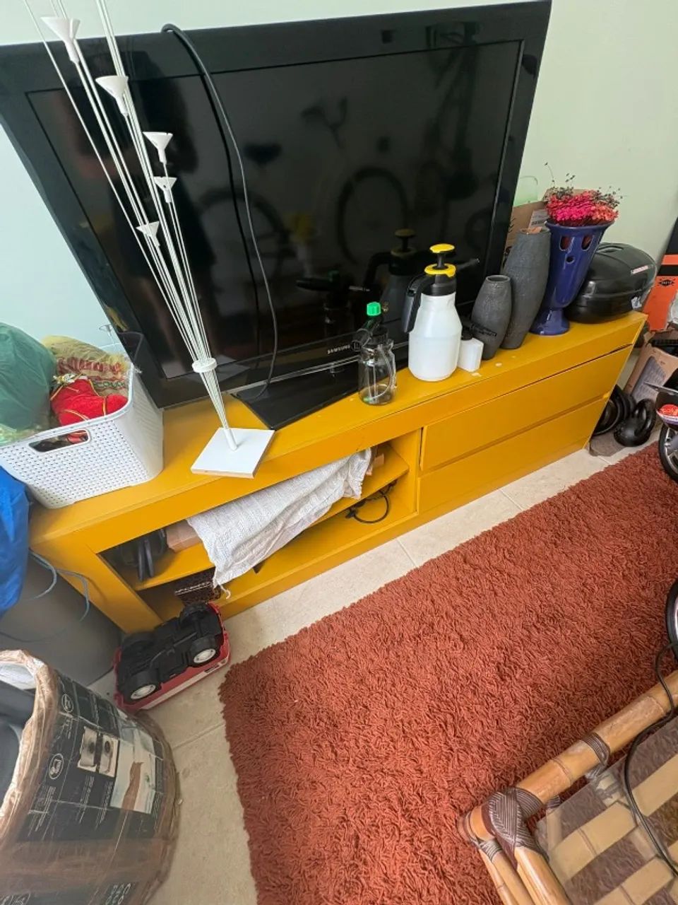 Rack / Aparador Amarelo 1,80m - Estilo Moderno 