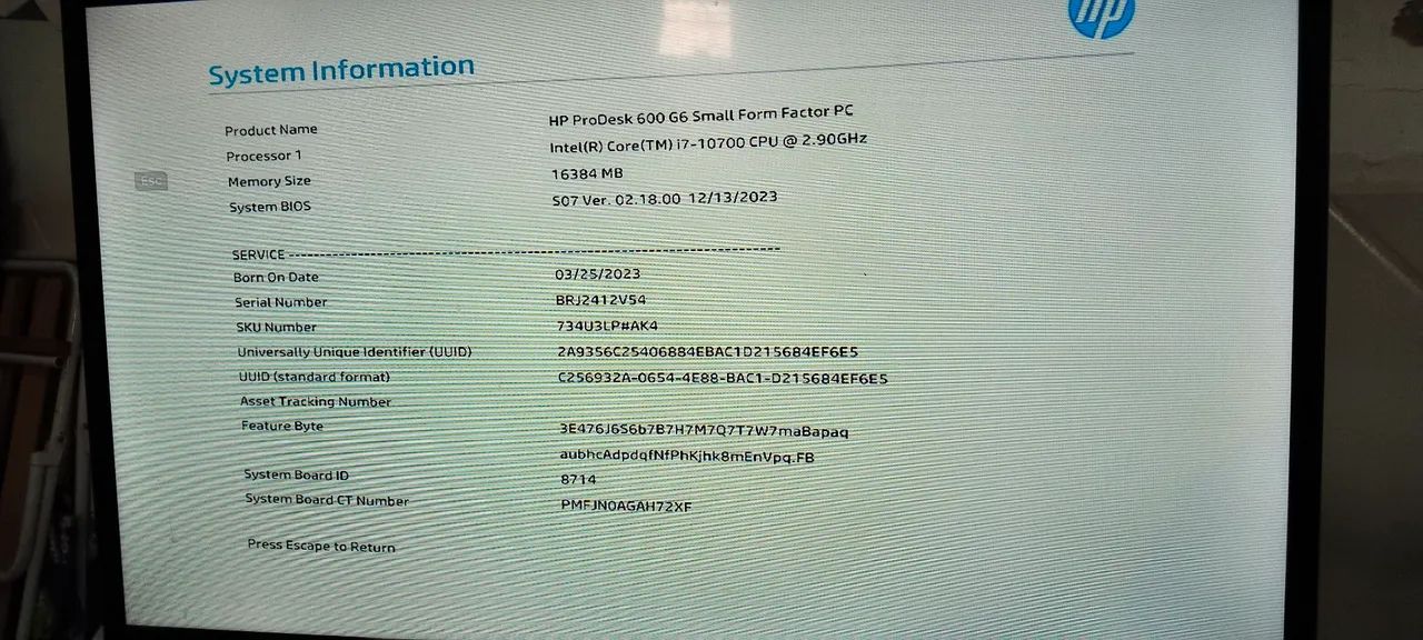 Cpu HP Intel I7 - Foto 4