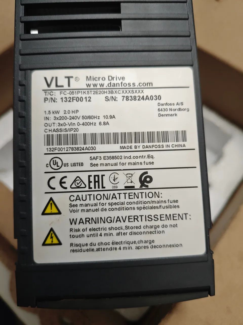 Inversor Danfoss 220v 