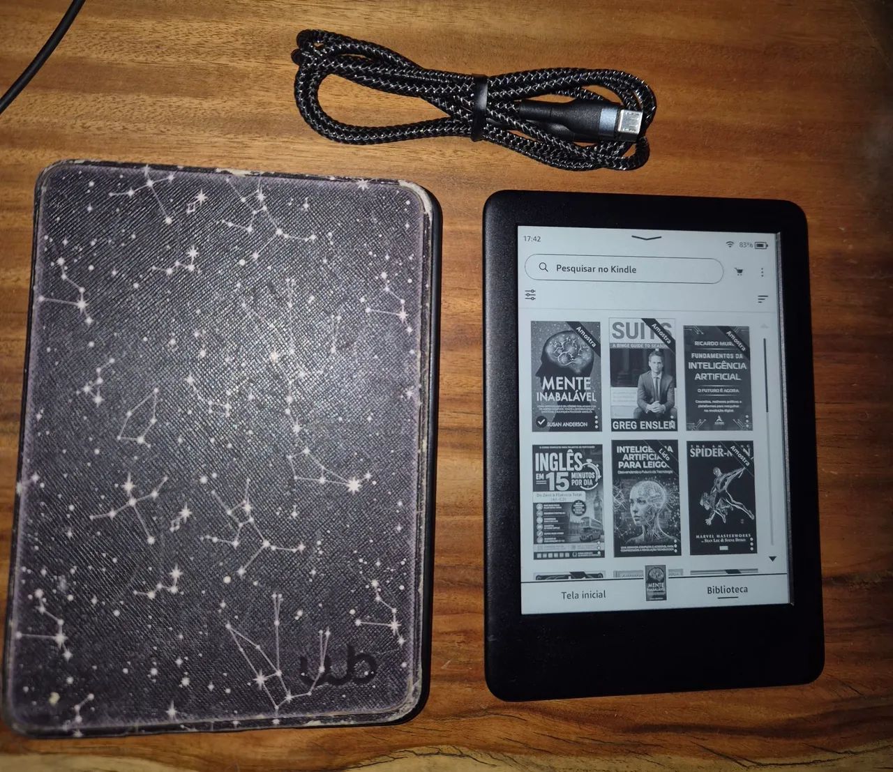 Kindle 10 Geração + Capa Magnética e cabo - Foto 4