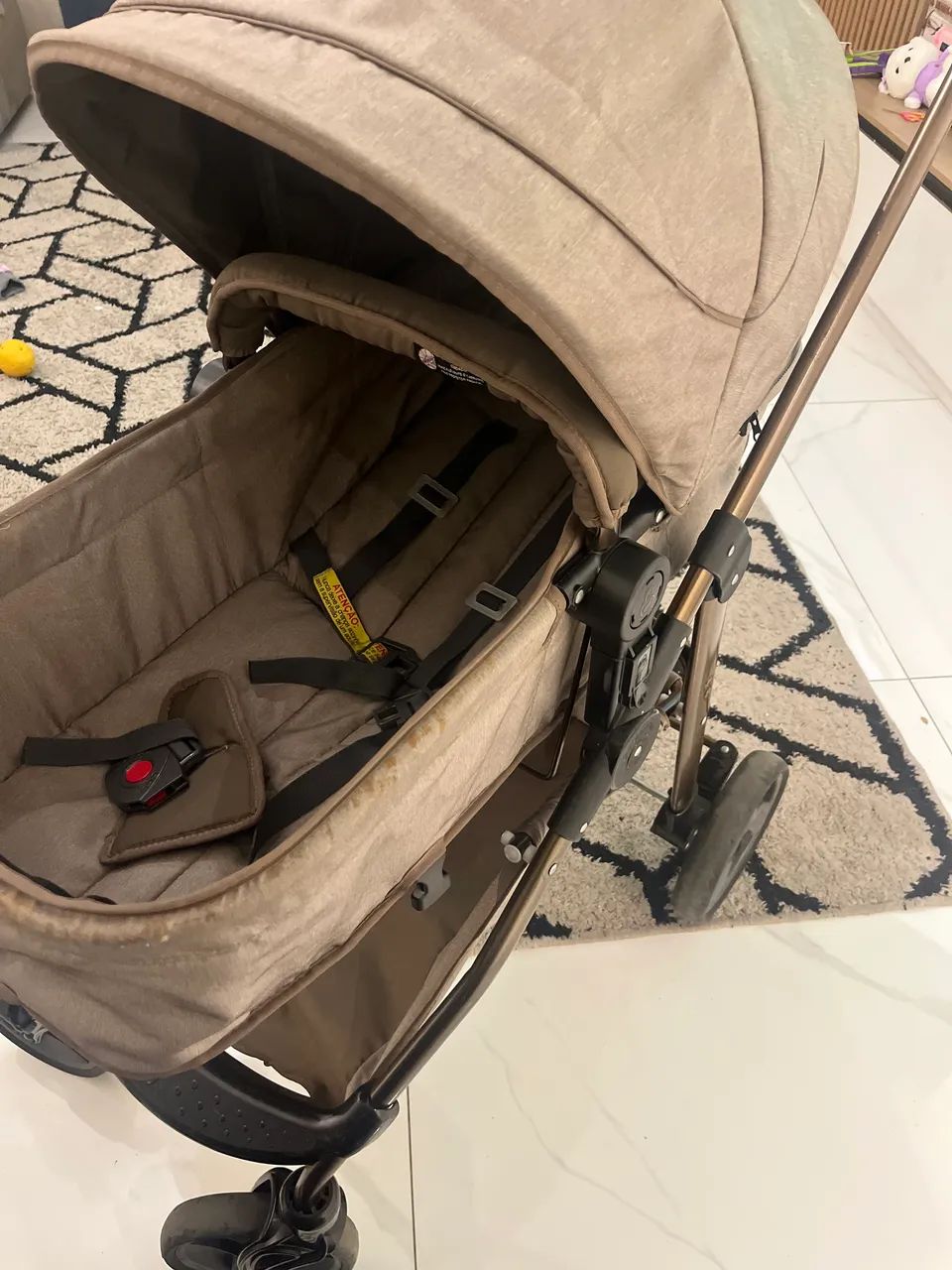 Carrinho com bebê conforto e Moisés galzerano 
