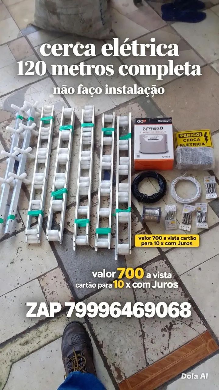 Cerca elétrica nova