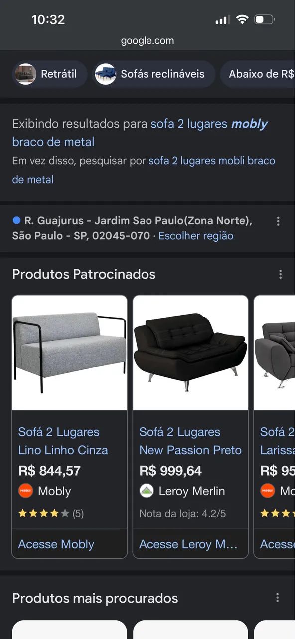 Sofá Mobly 2 lugares  - Foto 2