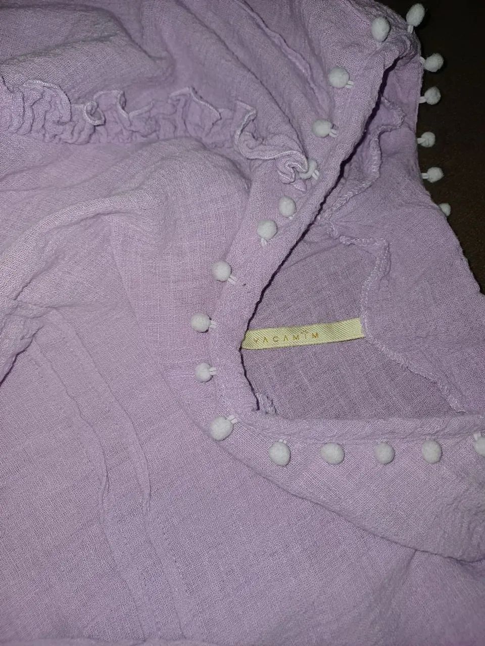 blusa yacamim boho lilás tamanho M - Foto 3
