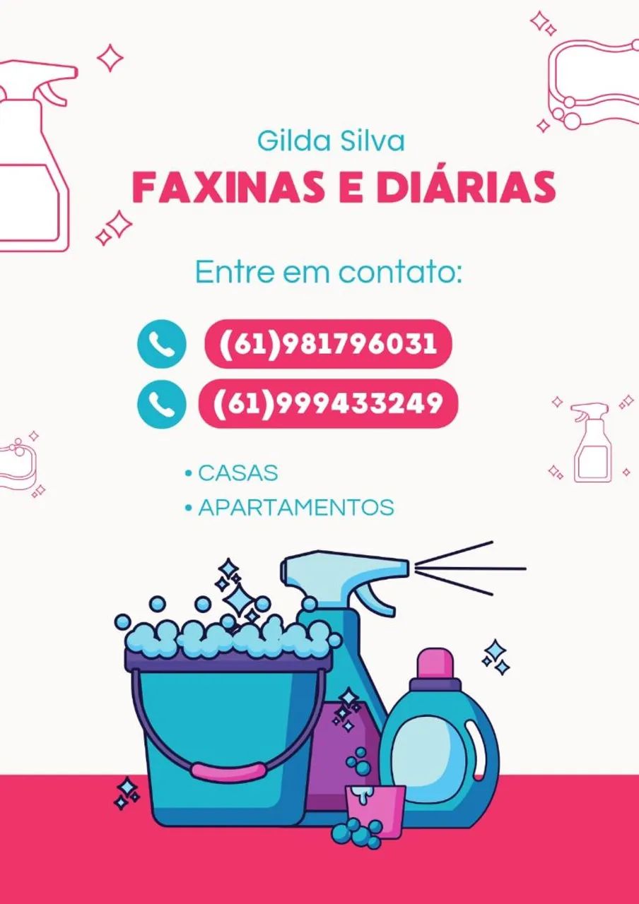 Faxinas e diárias 