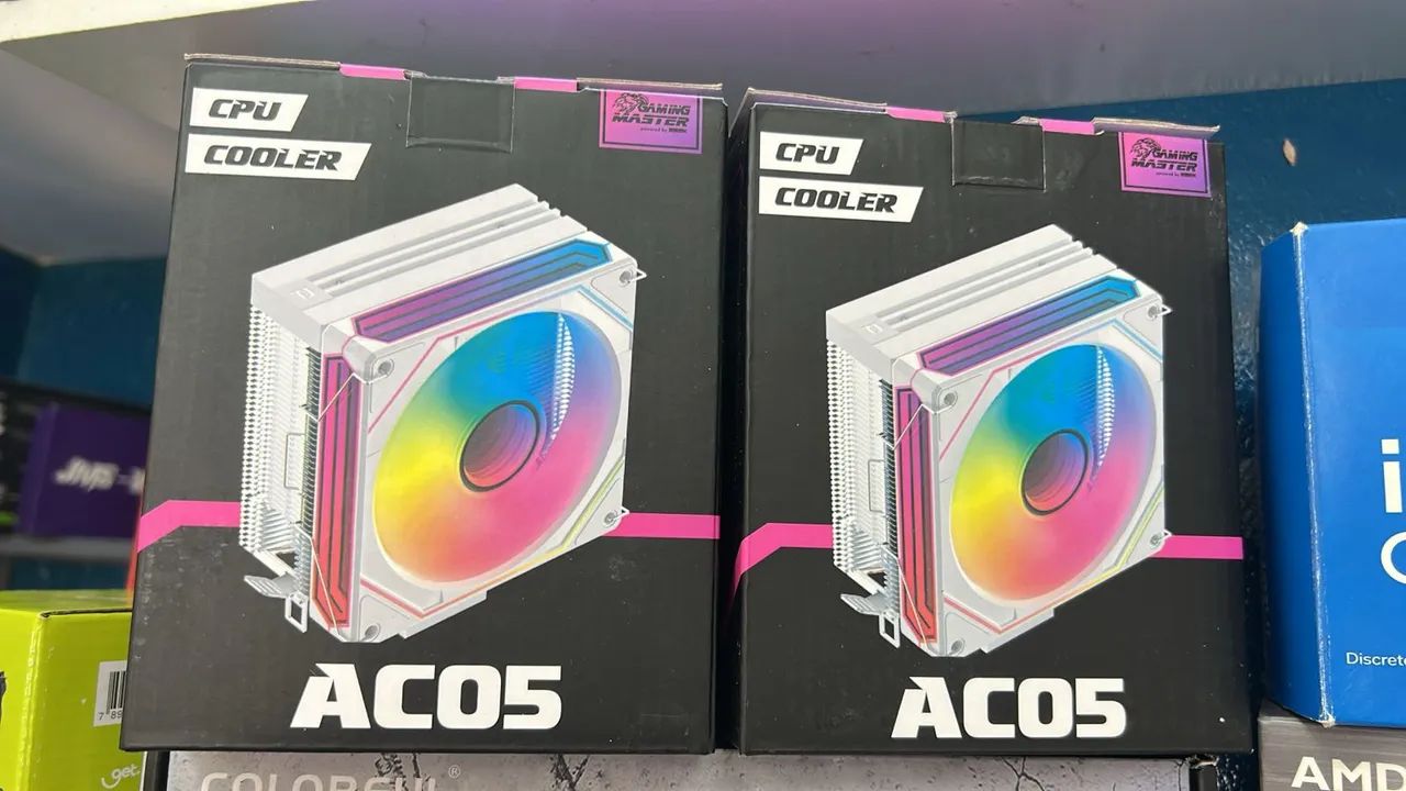 Cooler para Processador ACO5 RGB - Novo | R$ 119,99