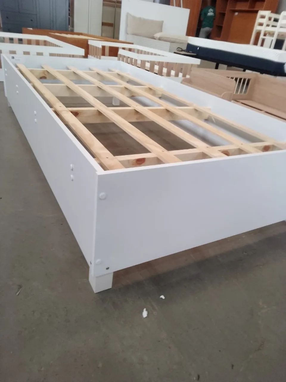 CAMA SOLTEIRO MÔNACO BRANCO/NEVE - R$ 280 - Foto 2