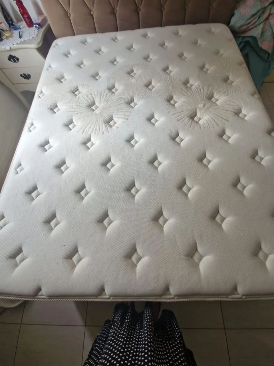 Cama Queem 1 e 65 de  Largura 2 e 10 de  Comprimemento 70 de altura - Foto 3
