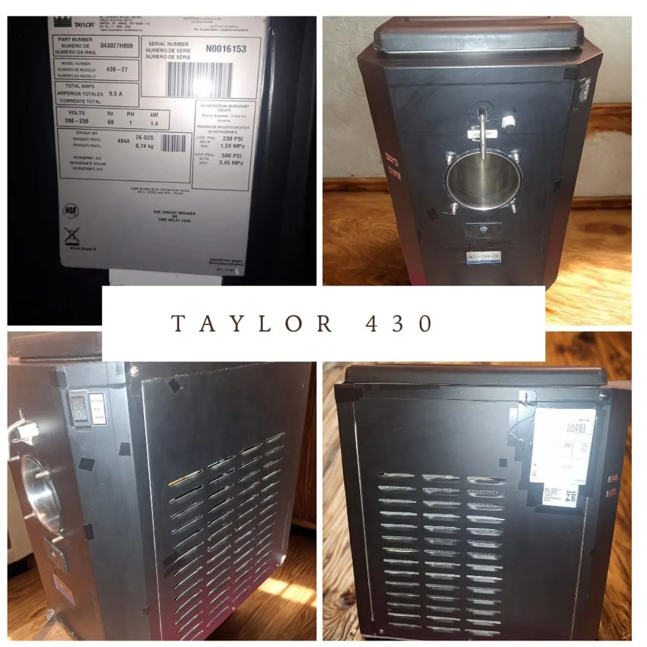 Máquina Taylor 430 para Açaí e Milkshake - Ano 2020 - Foto 3