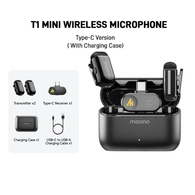 Microfone Lapela Maono Wave T1 Mini Tipo-C - Foto 4