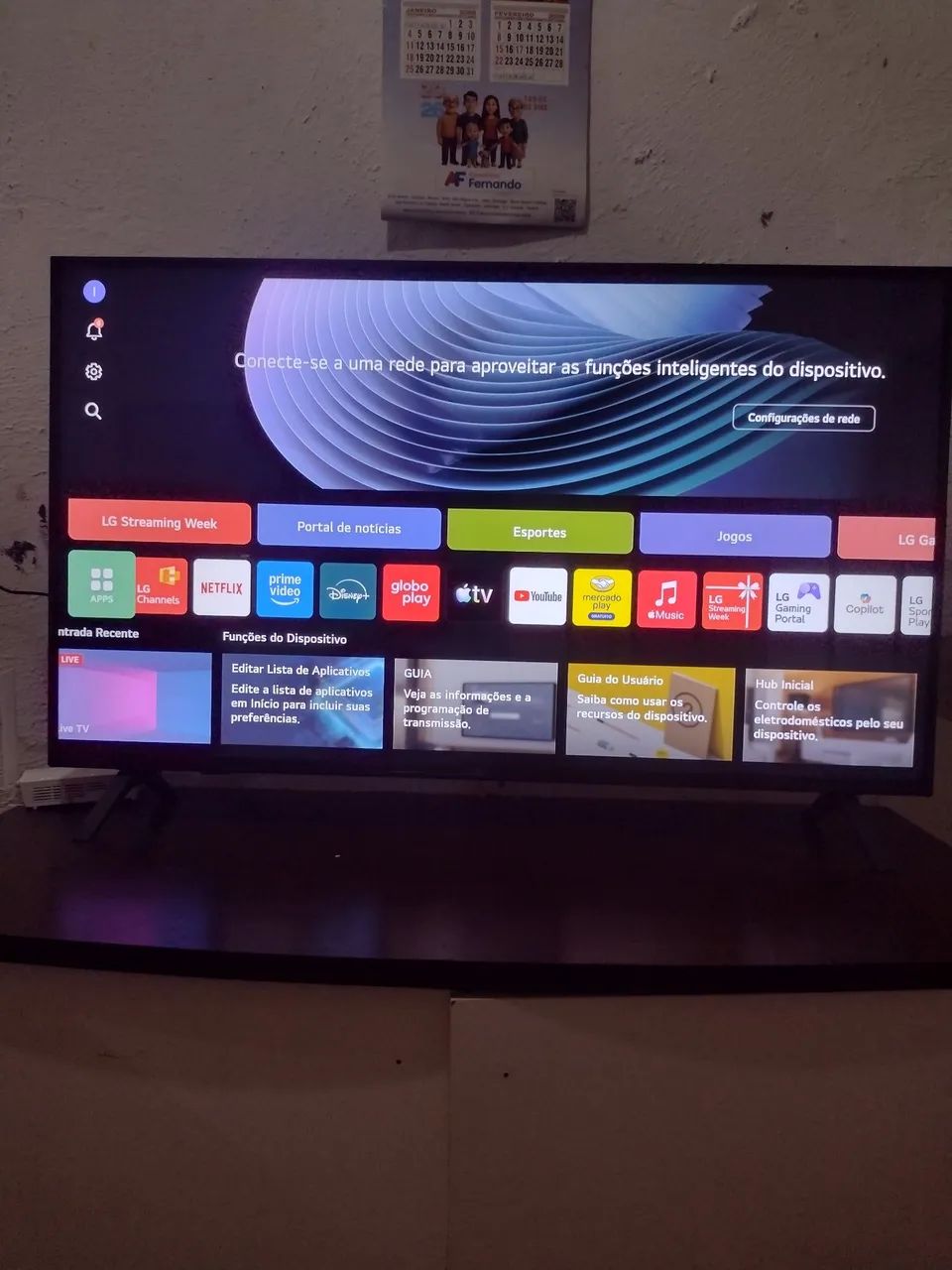 Tv LG IA 4k 50 polegadas NOVA