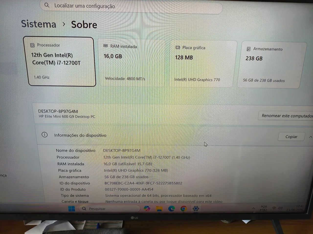 Computador HP Mini Core i7 16gb RAM  - Foto 4