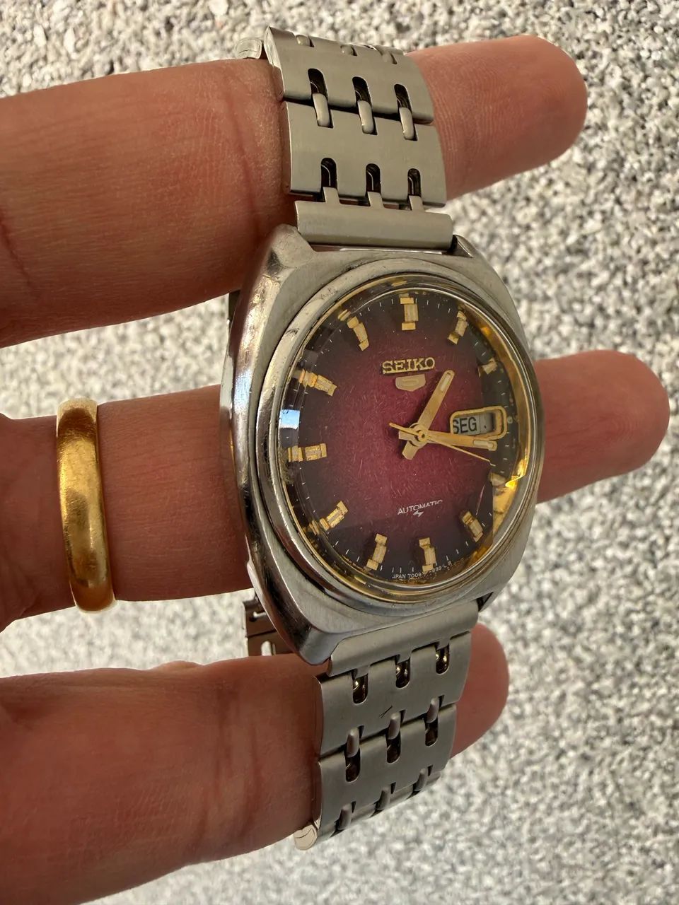 Raro Seiko 5 Automatic * (Acrílico Facetado - Foto 3