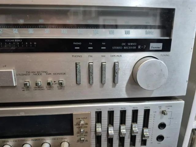 Kit sansui prata vintage - Foto 3