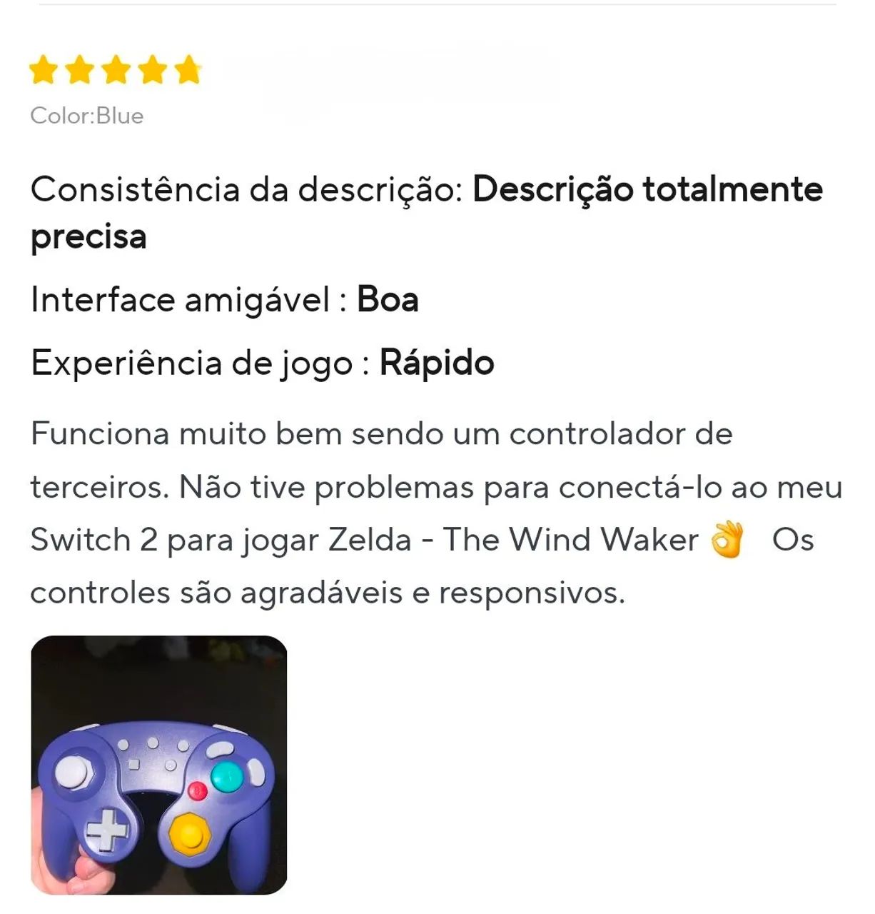 Controle Nintendo Switch 2 / Switch 1 - Game Cube  - Foto 5