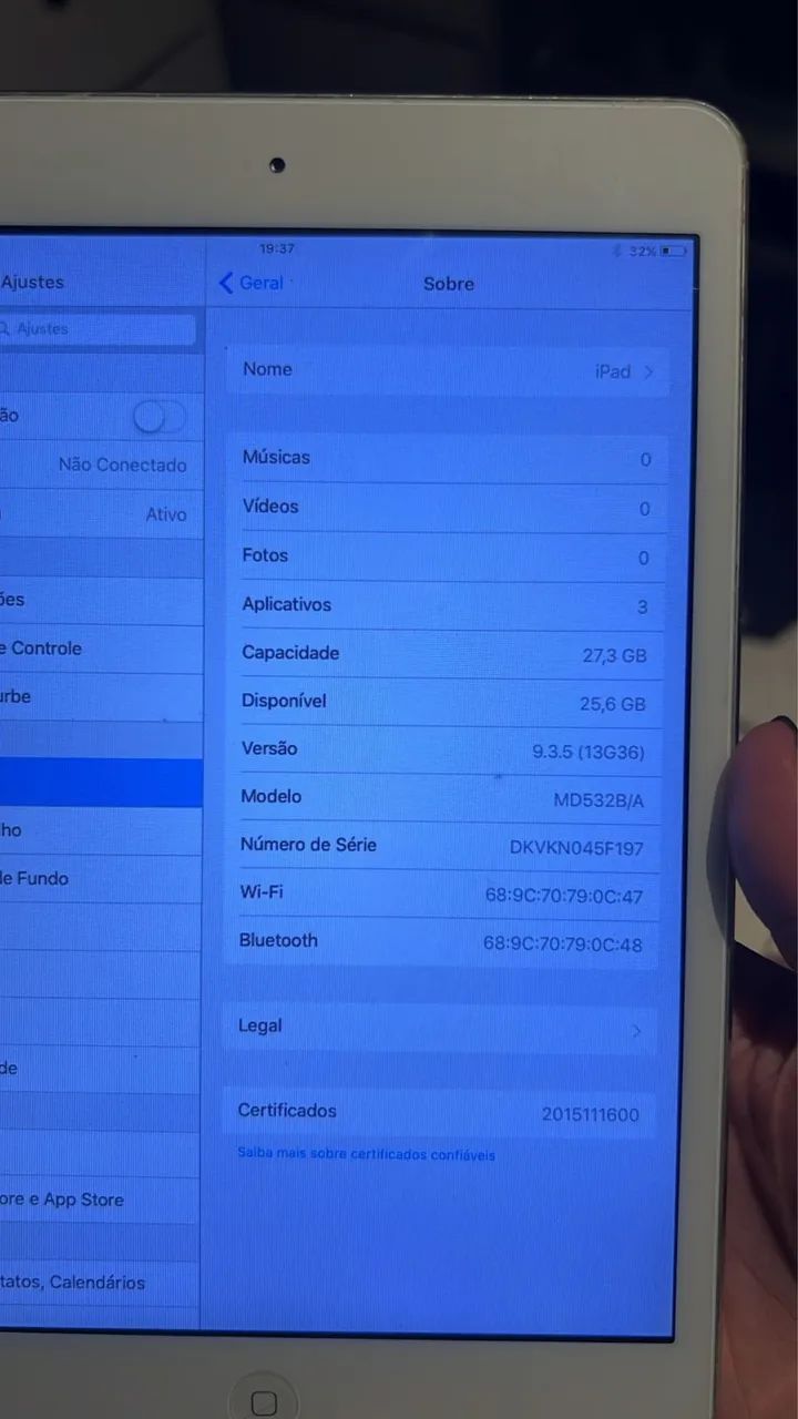 iPad Mini 1 + Capa Magnética com Teclado Bluetooth - Foto 2