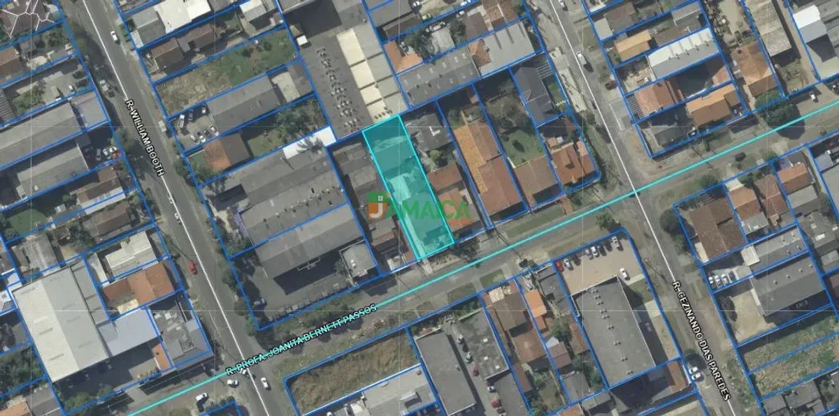 Terreno com 783m² á venda na Rua Professora Joanita Bernett Passos no Boqueirão - 4941