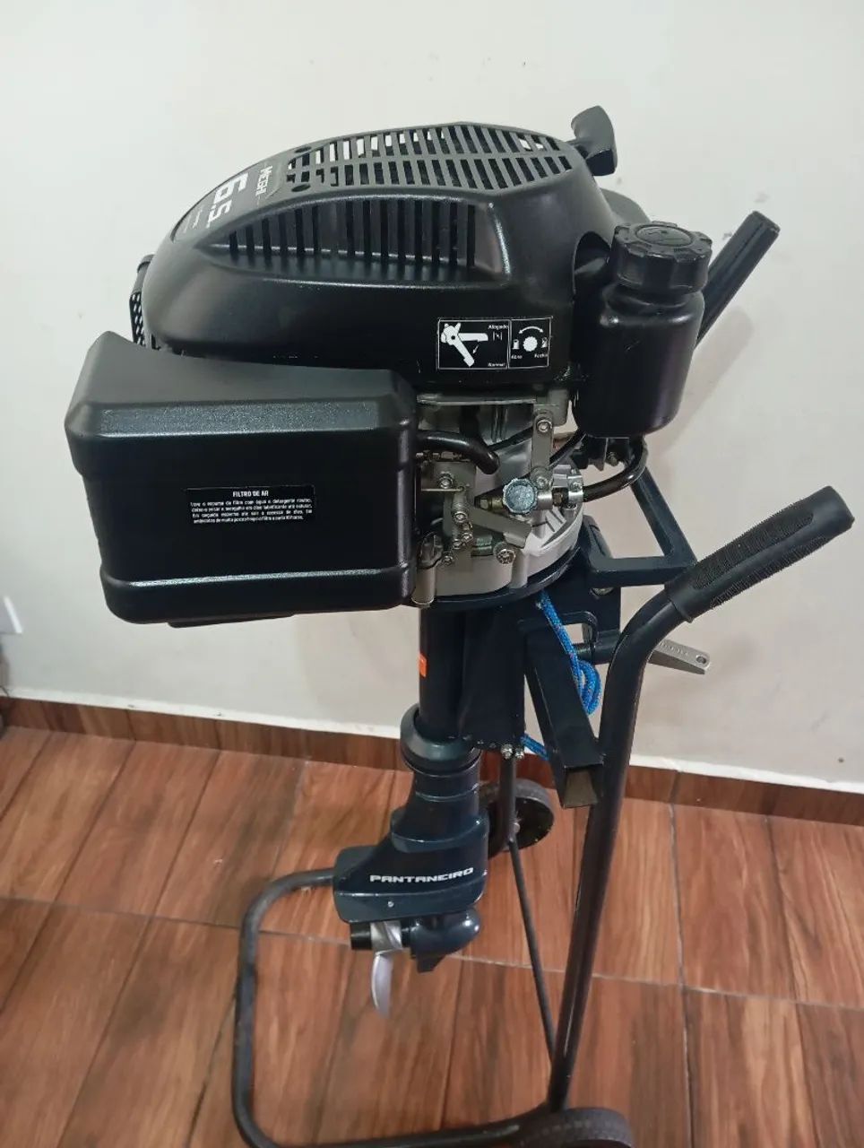 Motor Meghi Pantaneiro 6.5 Hp, 4 Tempos, NOVO, 0km, Marinizado, Com Nota Fiscal. - Foto 2