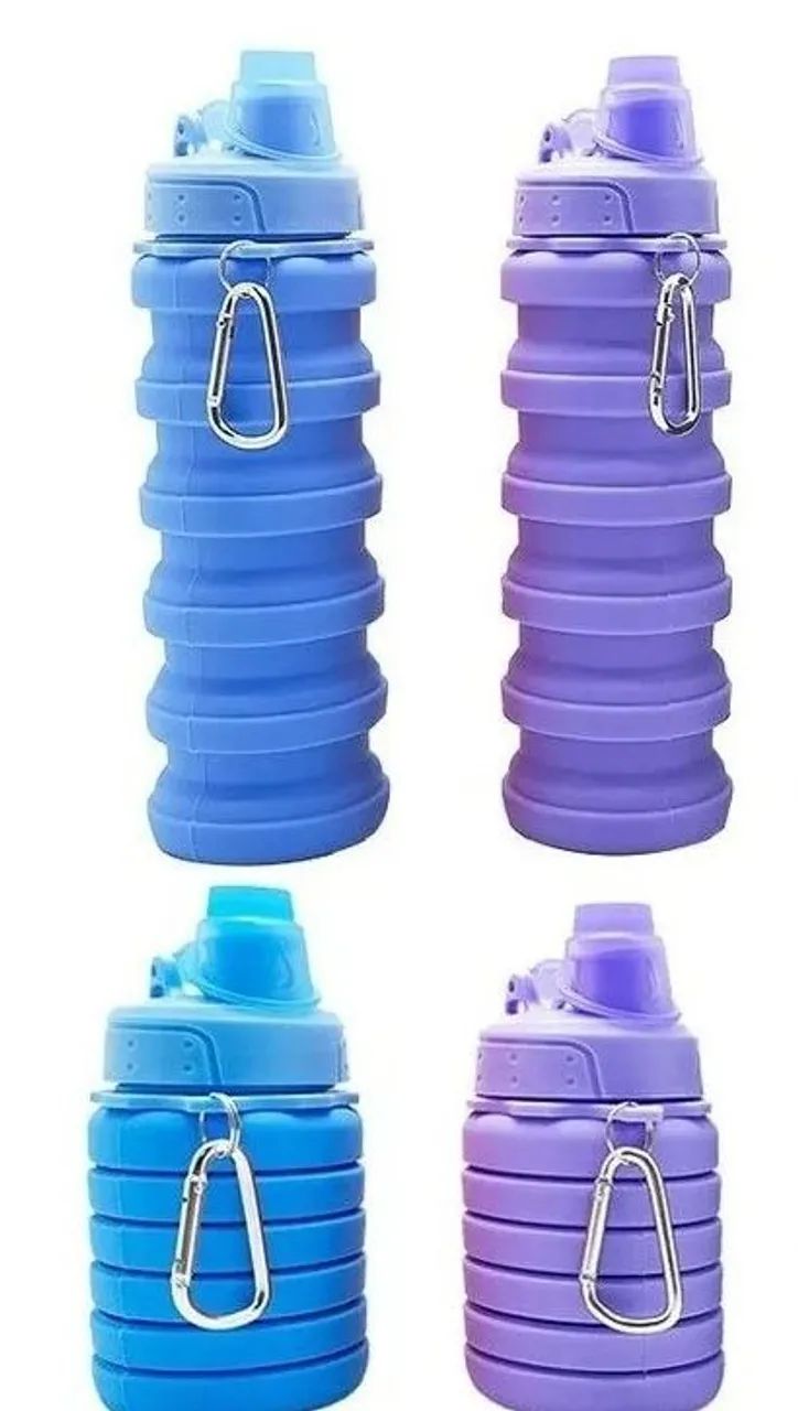 Garrafa de silicone retrátil - Foto 5