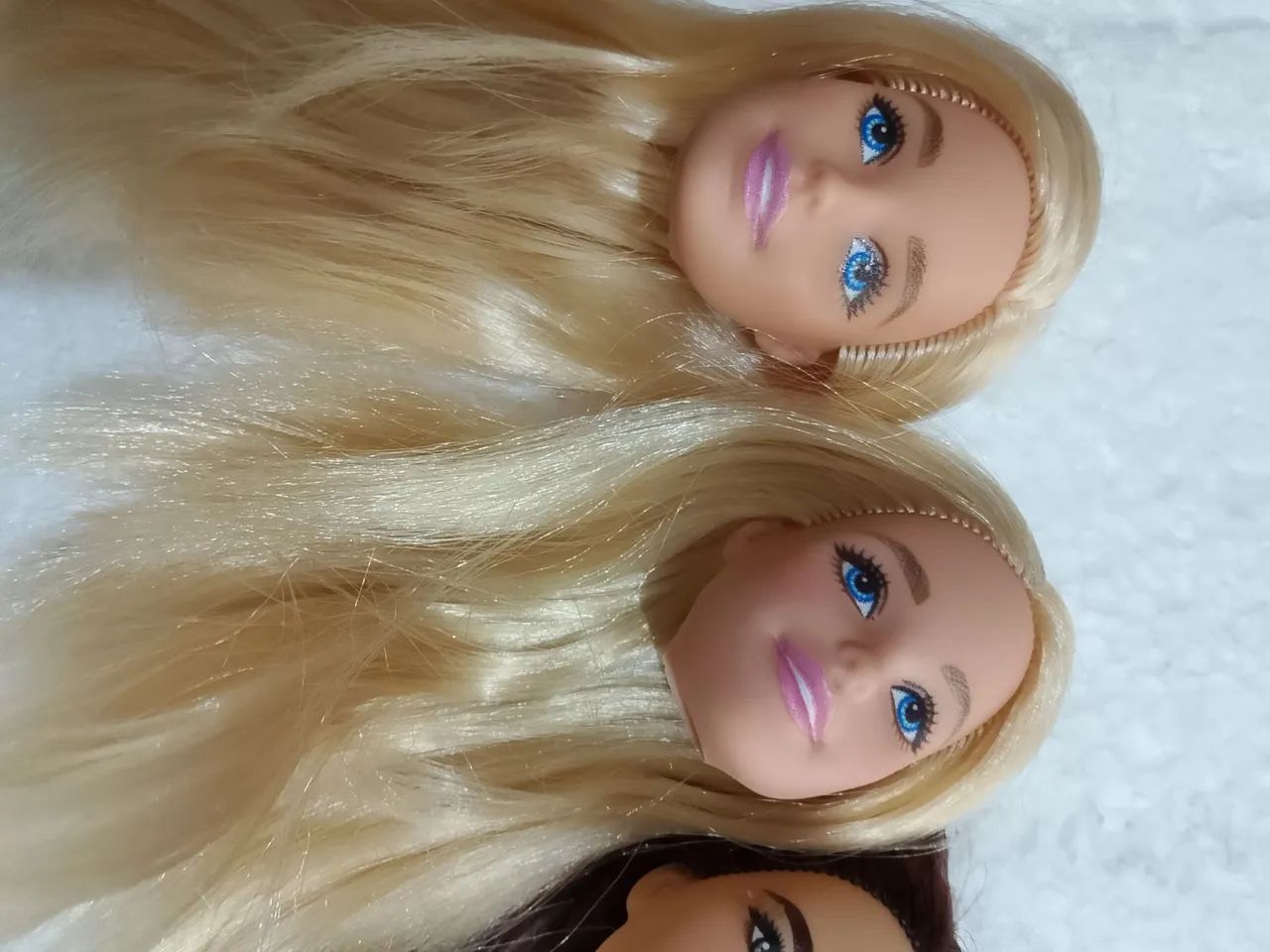 Lote de cabeças de bonecas Barbies Mattel  - Foto 4