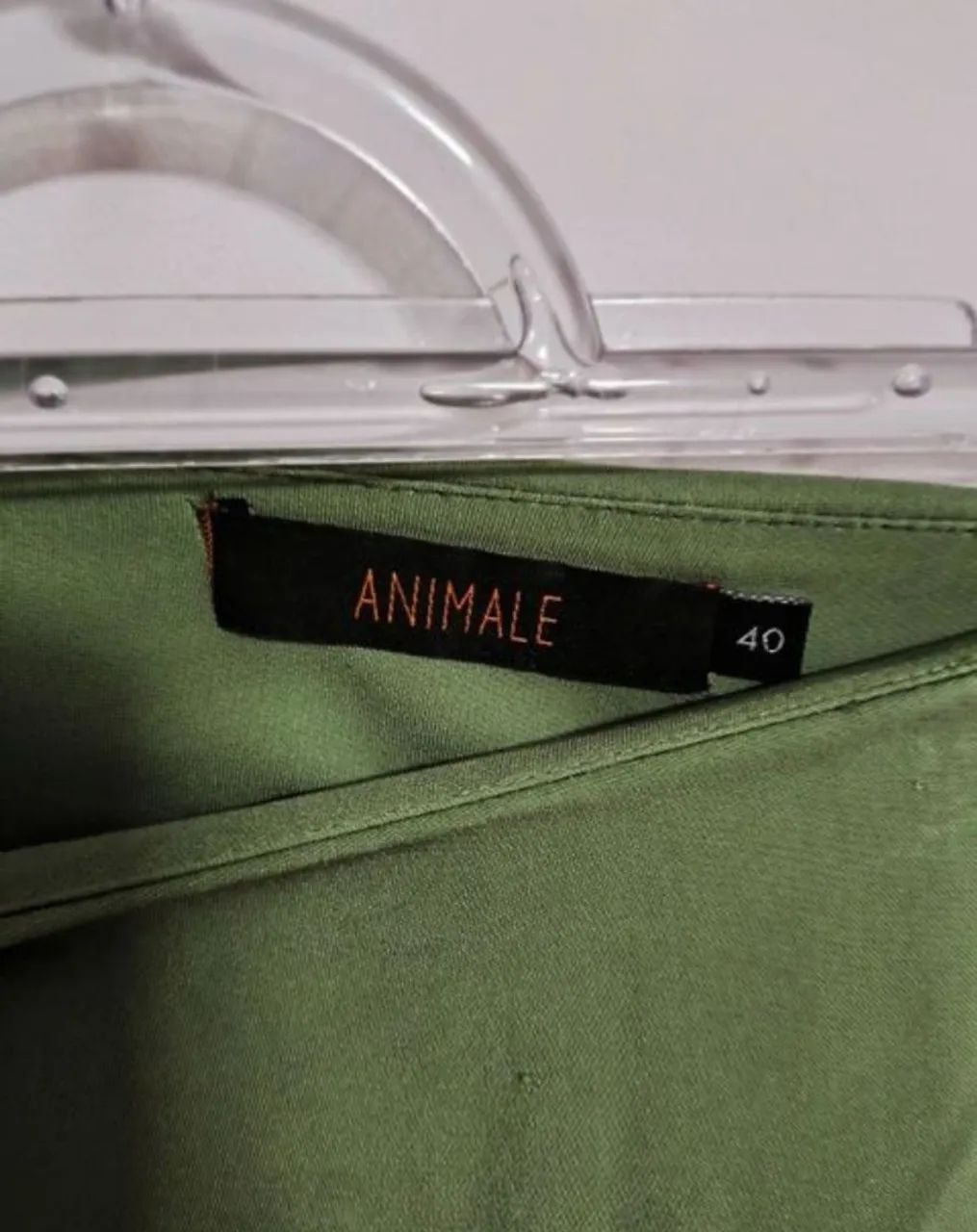 saia social animale verde seda com algodão tam 40 - Foto 4