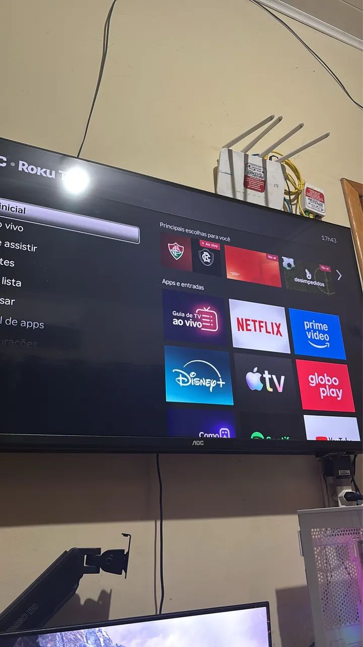 Smart Tv AOC Roku 43 polegadas