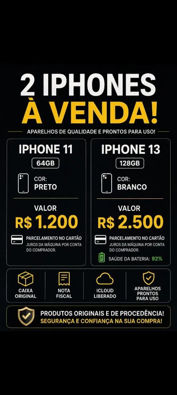 Celulares iPhones 