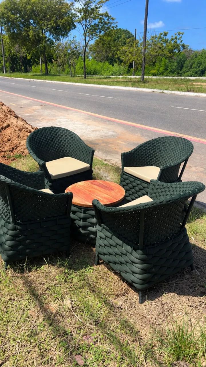 Cadeiras e Mesas em Corda Náutica | Reforma e Encomenda - Foto 4