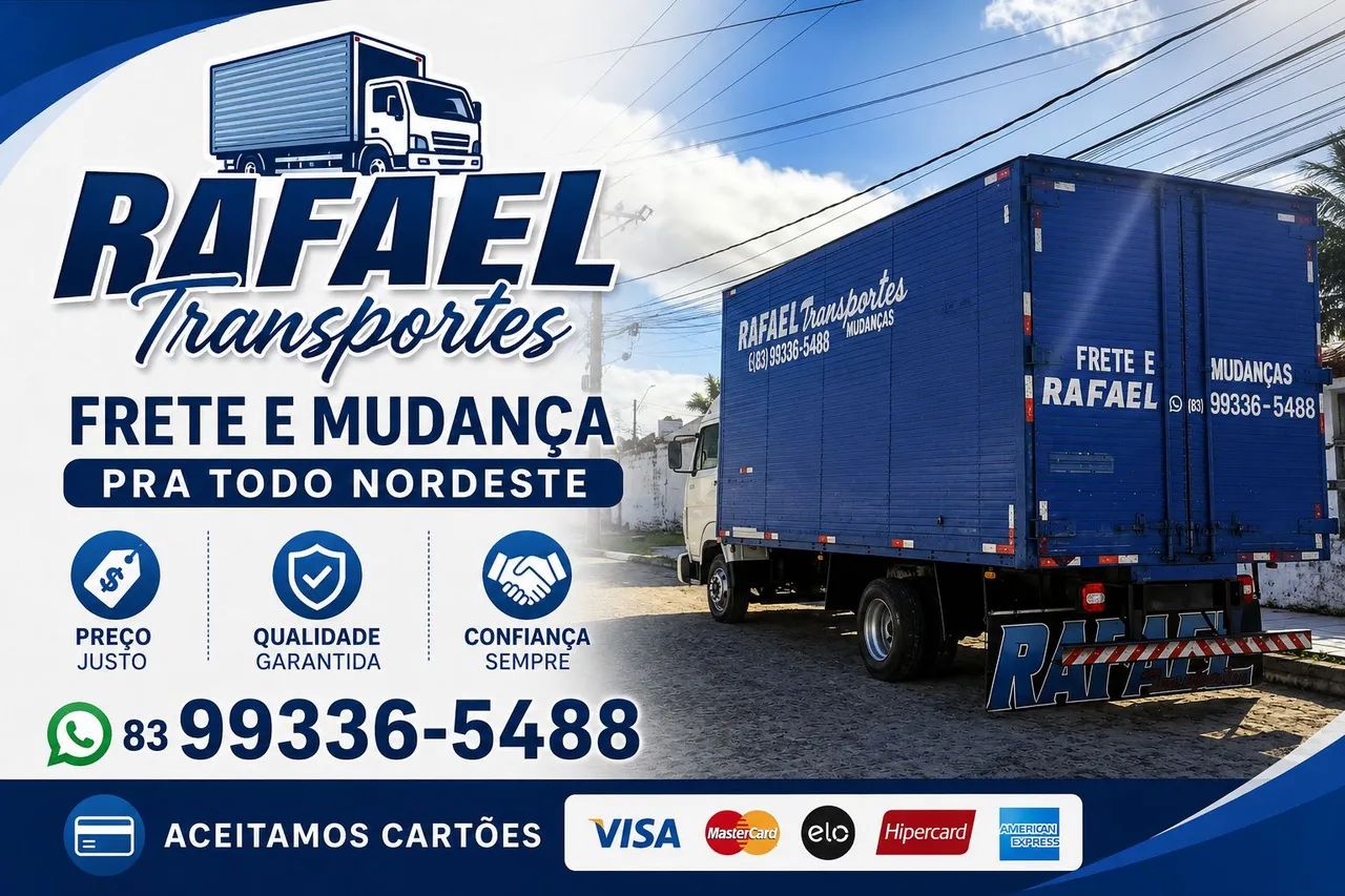 Frete e mudança com excelente preço, fazemos todo nordeste