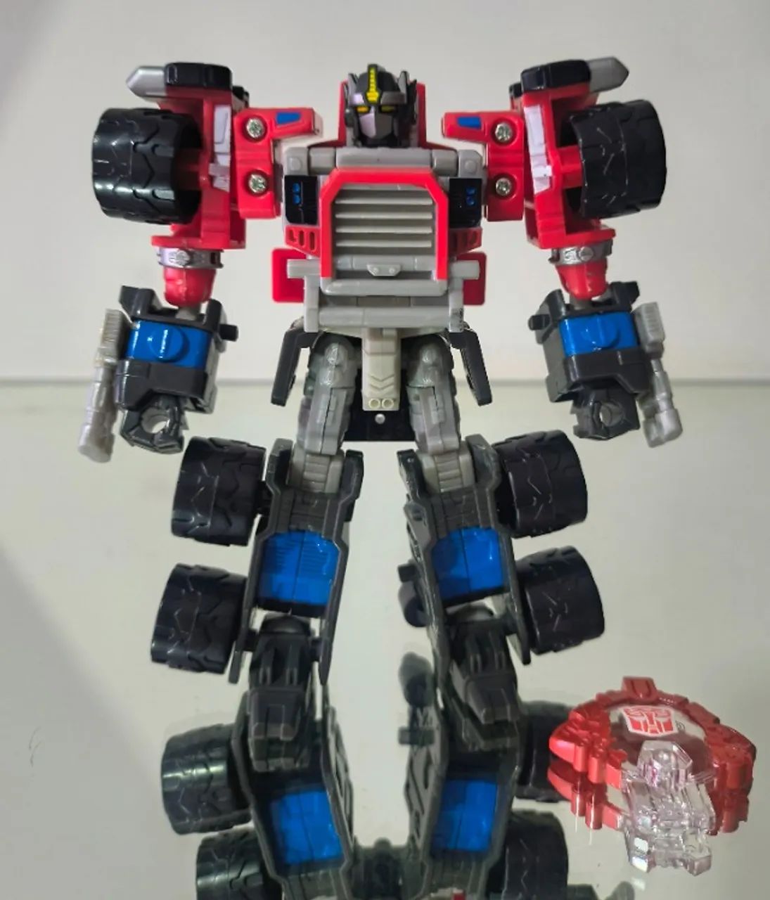 Figure Transformers Cybertron Optimus Prime, completo e original Hasbro, Galaxy Force - Foto 4
