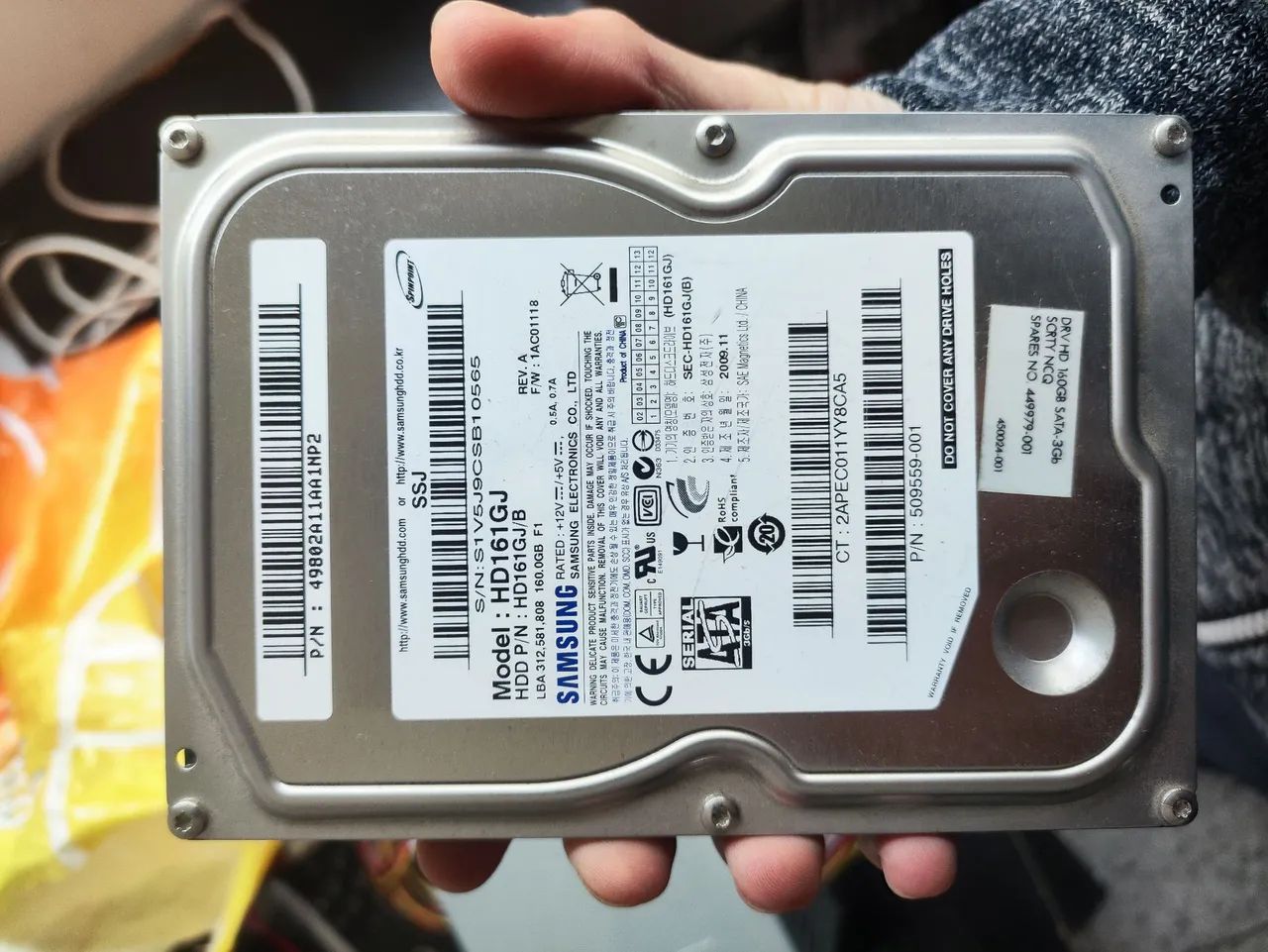Hdd 160gb samsung