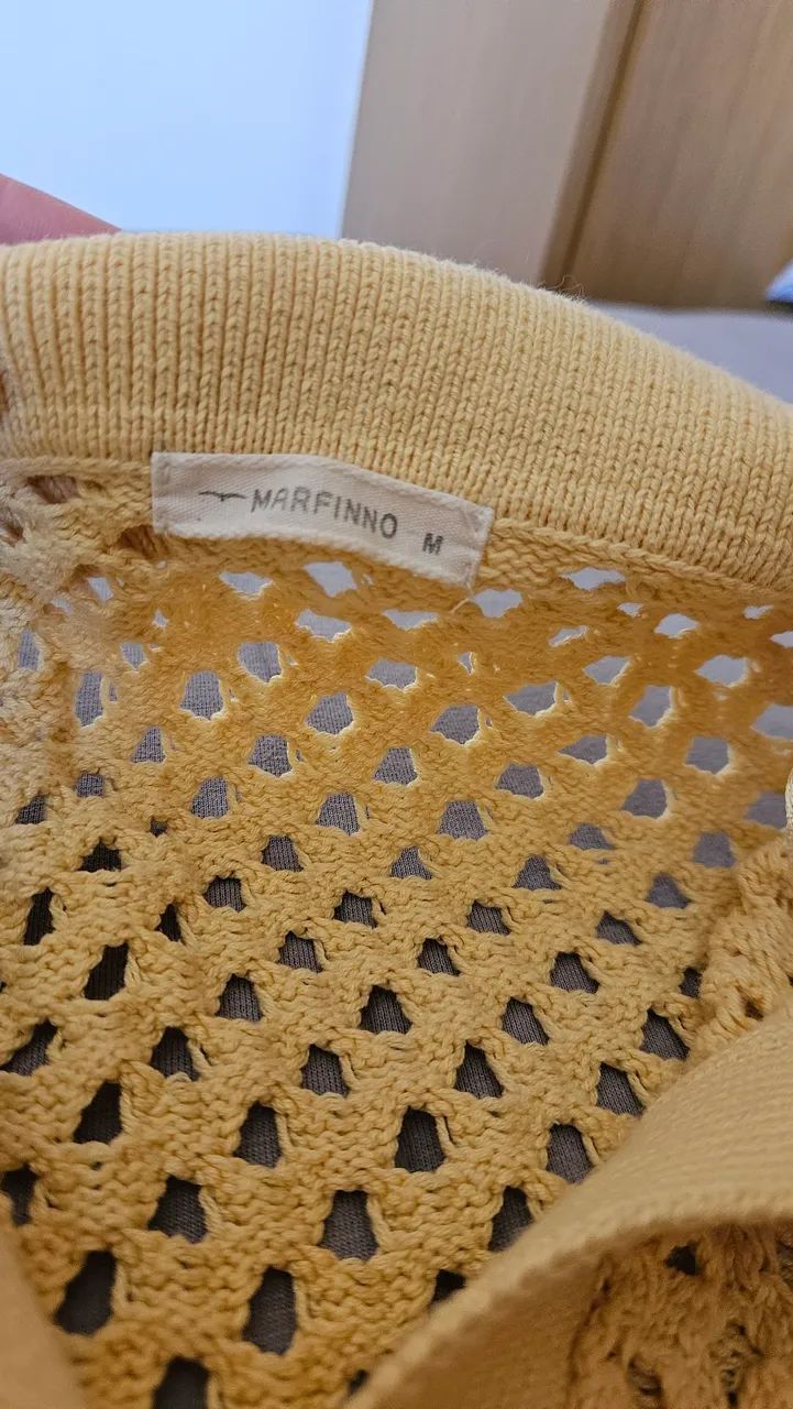 Vestido amarelo croche