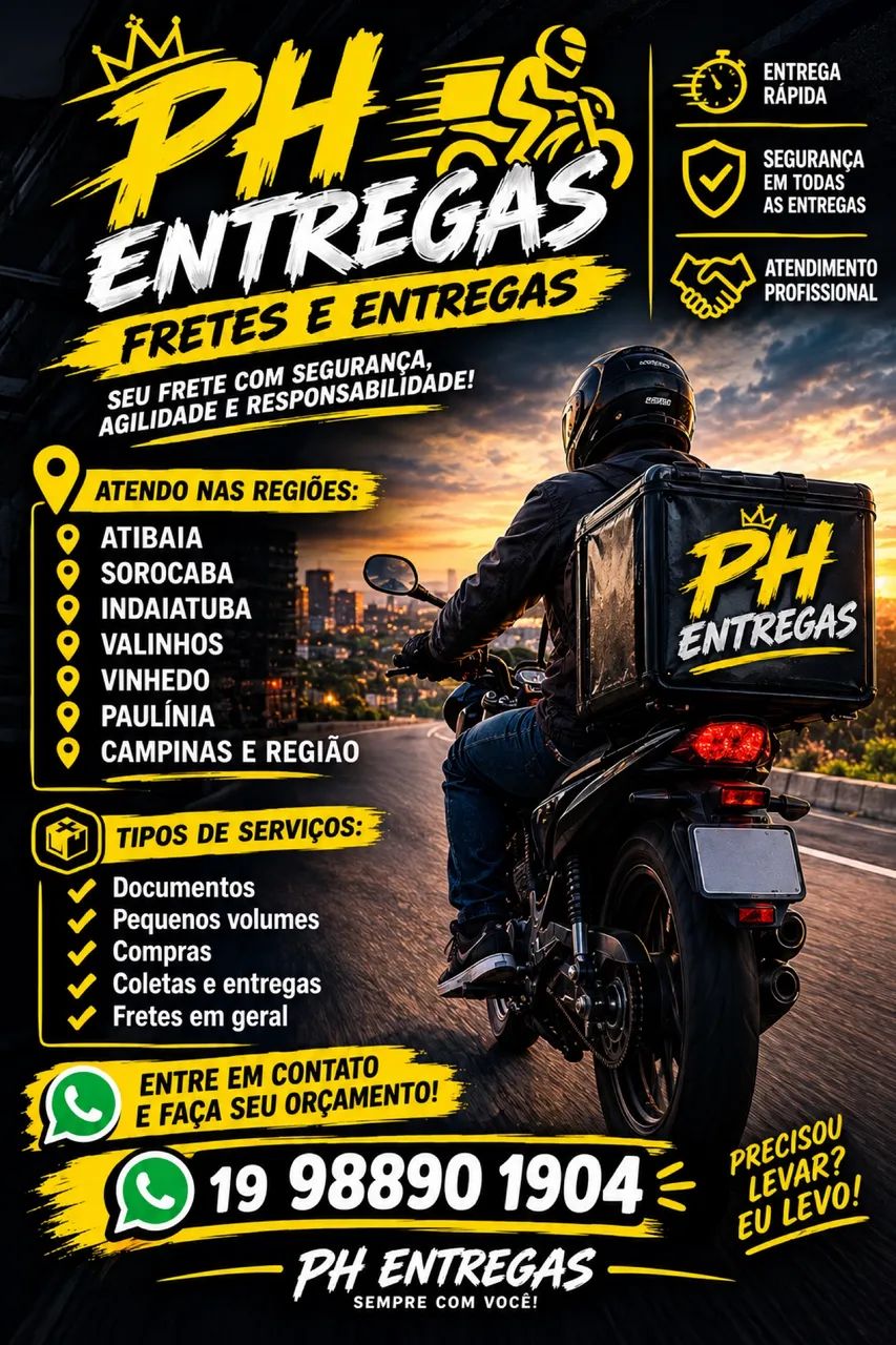 ? PH Entregas | Fretes rápidos, seguros e entregas em Campinas e região