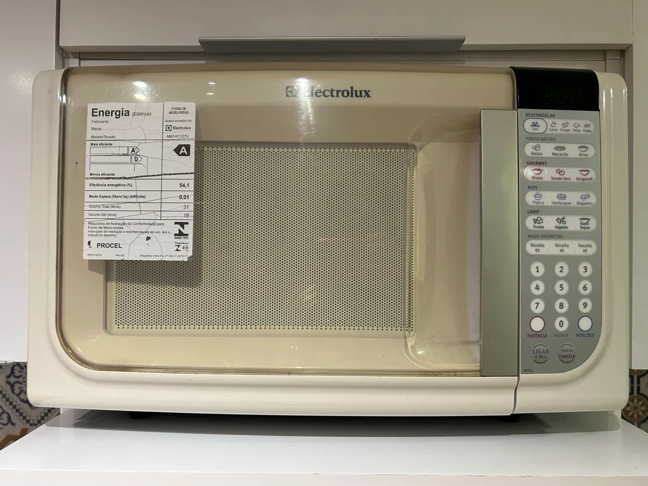 Microondas 31 litros Electrolux 