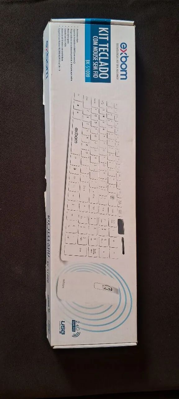 TECLADO COM MOUSE SEM FIO NOVO  - Foto 2