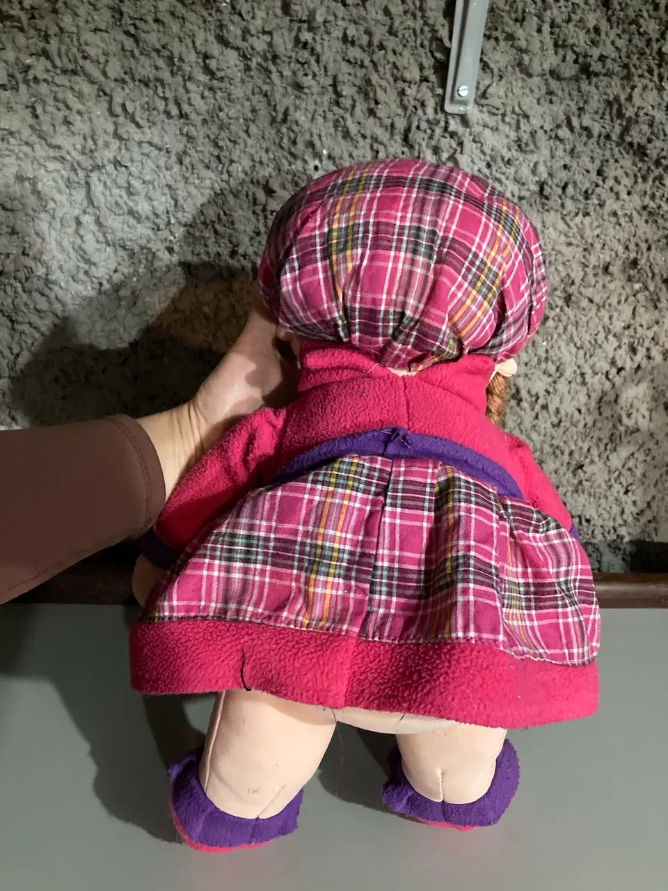 Boneca de tecido rosa - Foto 3