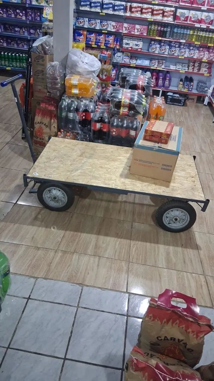 Carrinho plataforma 400kg
