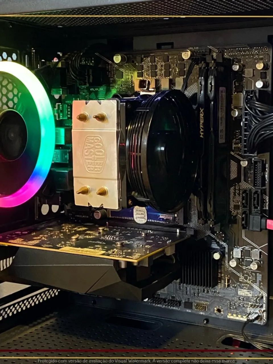 Setup Intel i3 10105F, 16gb, 256gb NVMe, RX 550 4gb, Fonte 450W, Gabinete Mavint - Foto 4