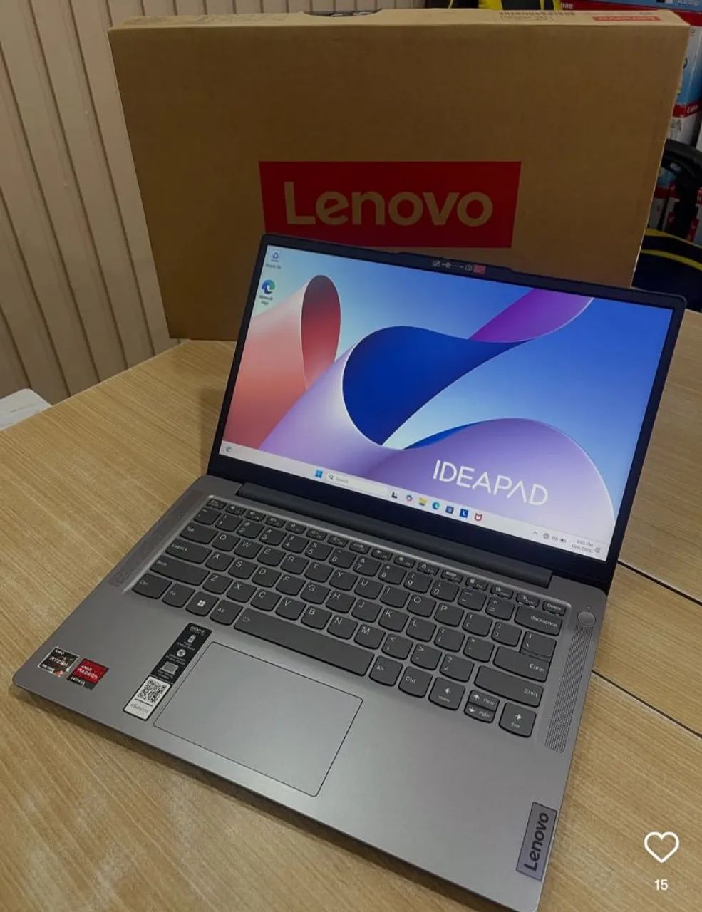 Notebook Lenovo Ideapad Ryzen 5 7500u 8gb de ram 512gb ssd