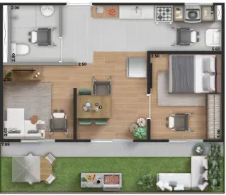 PLANTA 38m²