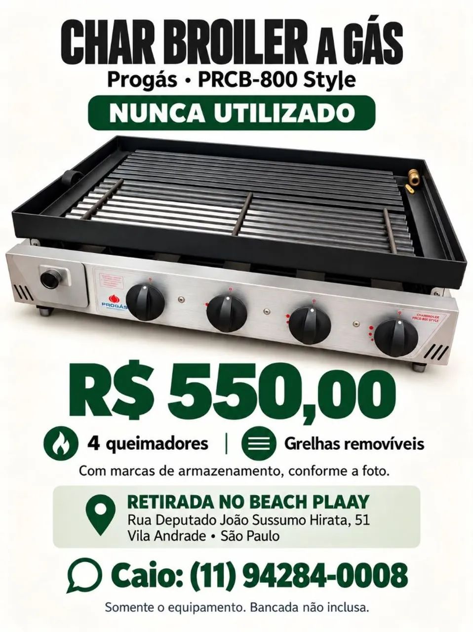Char Broiler a Gas