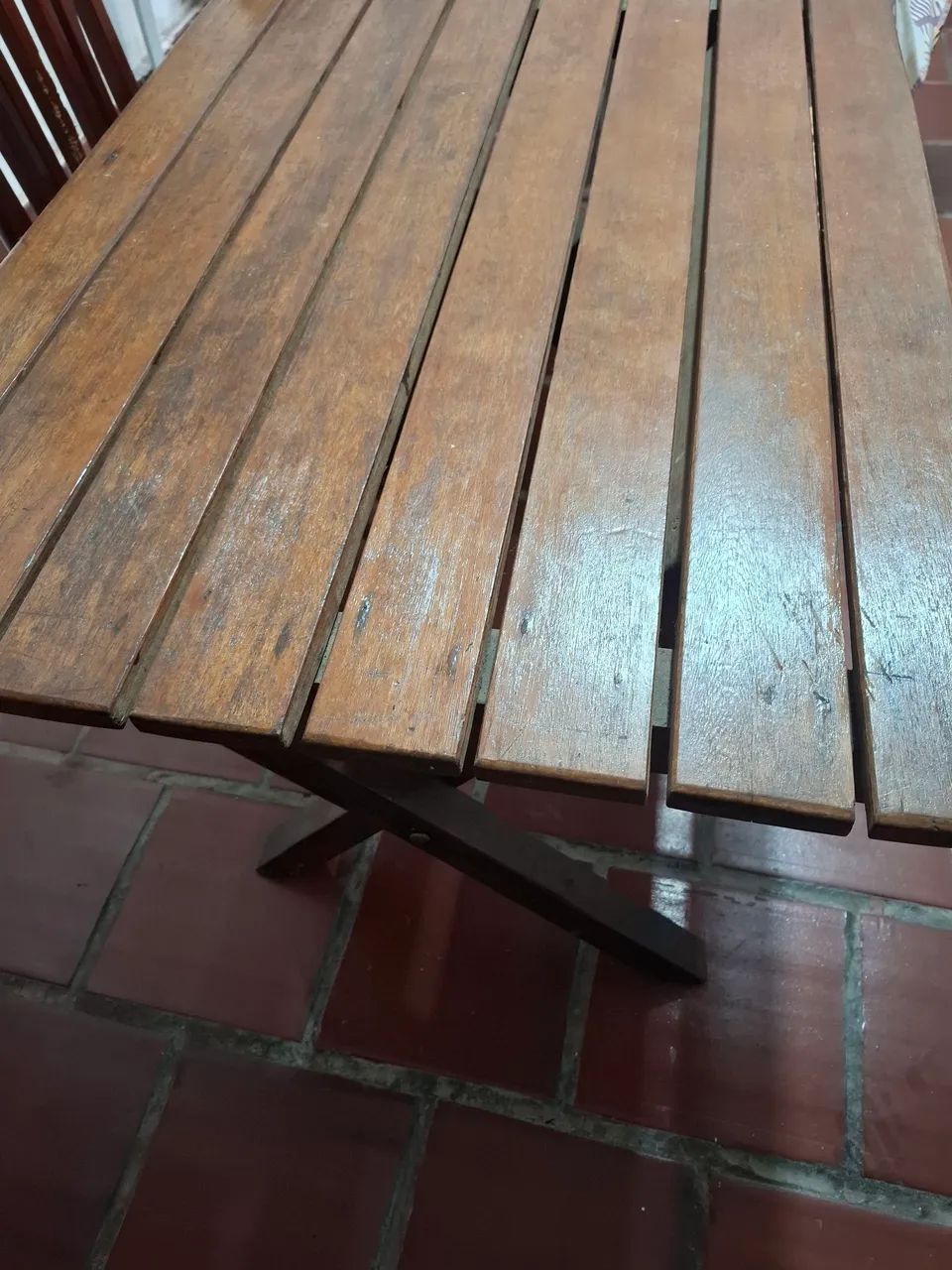 Mesa de madeira para área gourmet  - Foto 2