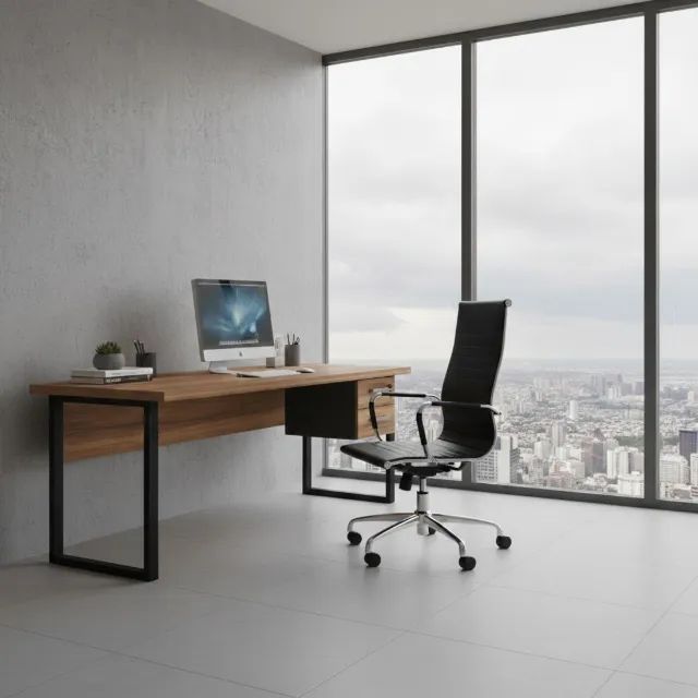 Poltrona de Escritório Esteirinha Charles Eames Conforto Elegante Modelo 32997