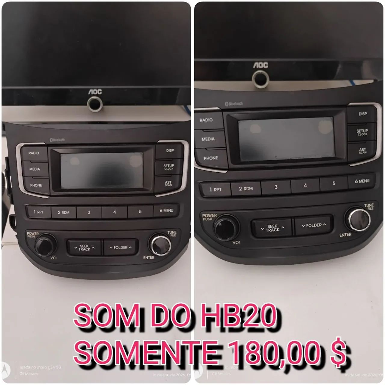 VENDO SOM DO HB20 
