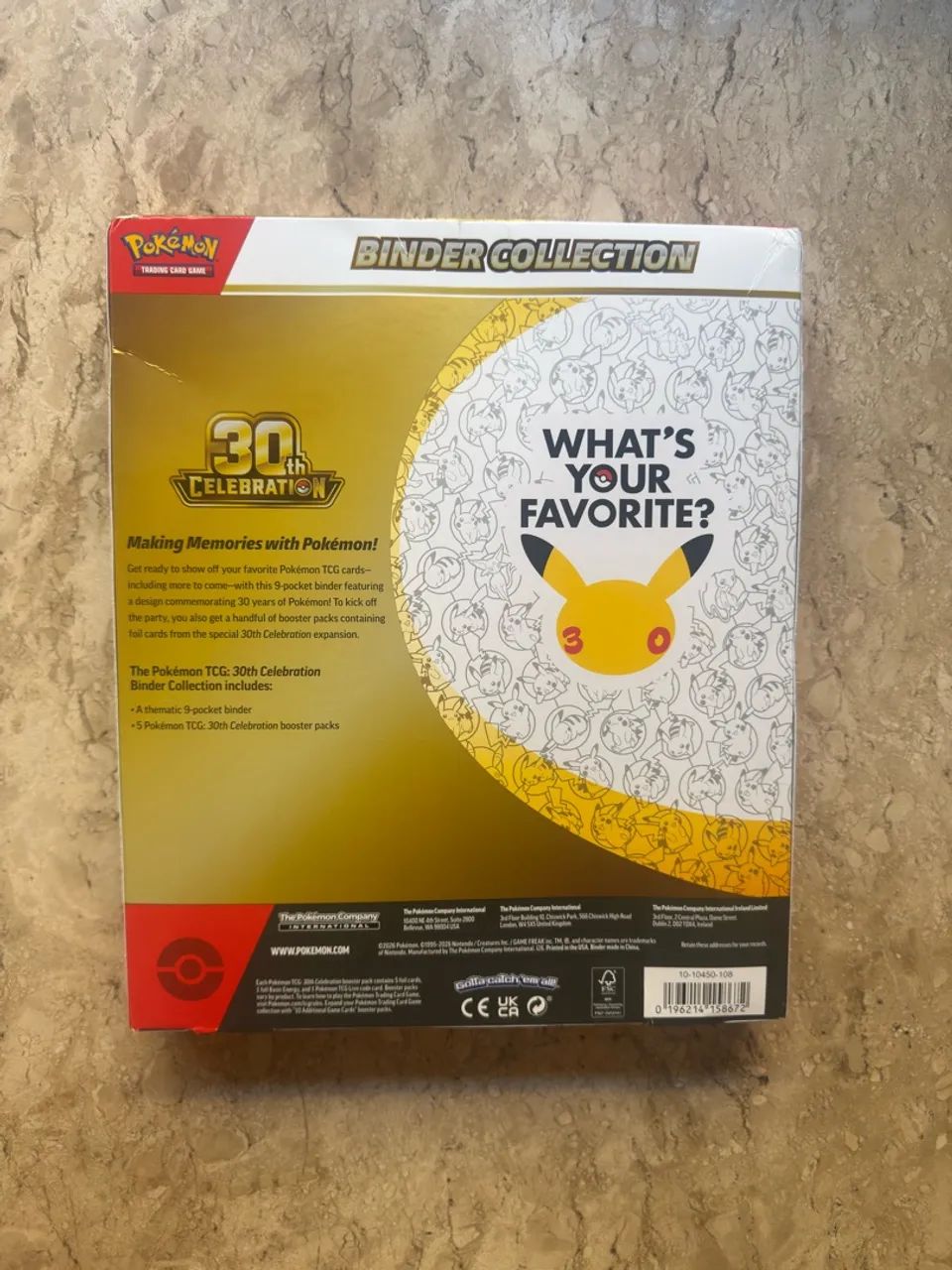 Pokemon TCG: 30th Binder Collection em Inglês - Foto 2