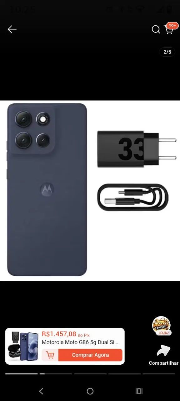 Celular moto G86 G86 5G novo - Foto 5