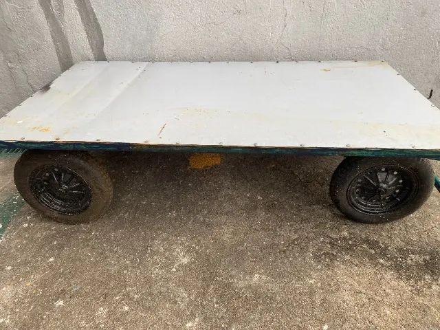 CARRINHO PLATAFORMA CARGA 400 KG TAMPO ALUMNIO  - Foto 4